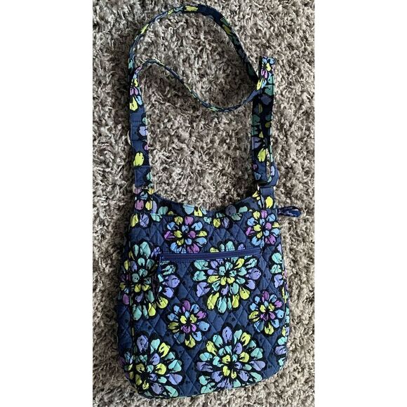Vera Bradley INDIGO POP Crossbody Hipster Mailbag Purse - Picture 5 of 7